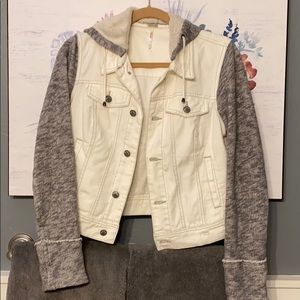 Free People Distressed Denim Jacket
